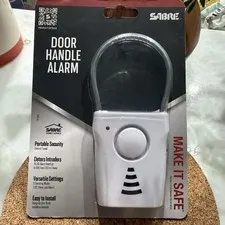SABRE Door Handle Alarm 110dB Portable Home Travel Security Chime Alarm NEW