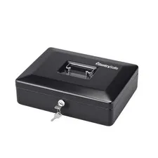 Deluxe Cash Box DCB‑12, Portable Cash Safe Money Storage Organizer