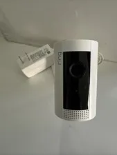 Ring Indoor Cam 5UM4E5 White HD Security Camera With Swivel Stand