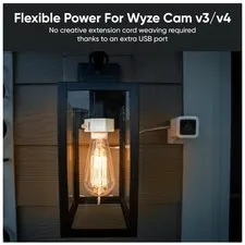 Wyze Lamp Socket Power Adapter for Cam v3/v4
