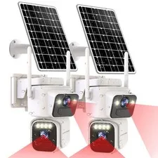 Cameras for Home Security with Dual Lens,2.4G/5G WiFi Outdoor Camera Wireless...