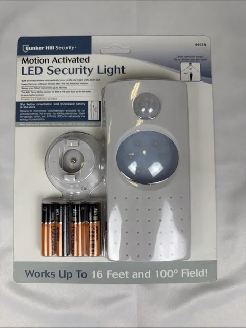 Bunker Hill Motion Activated LED Security Light #99938 Up to 16 Ft Range