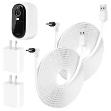 Arlo Essential Camera Power Cable 25ft Flat Waterproof Outdoor Charging Cord