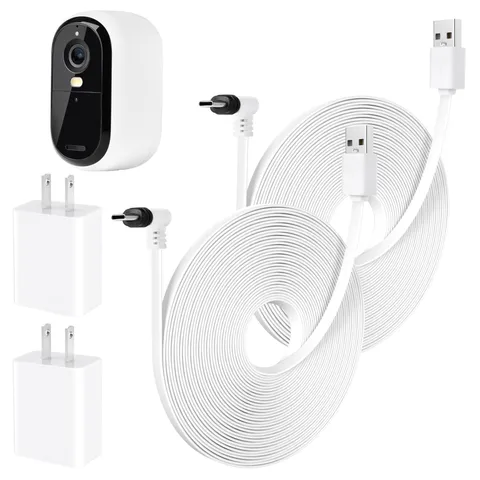 Arlo Essential Camera Power Cable 25ft Flat Waterproof Outdoor Charging Cord
