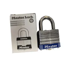 2-PACK Master Lock 1-3/4" Steel Body 4-Pin Cylinder Padlock Universal Pin 1UP
