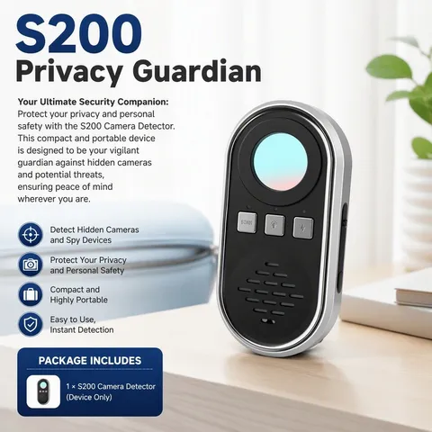 S200 Hidden Camera Detector Anti Spy Finder for Hotels Travel Privacy Protection