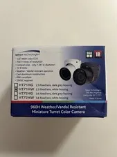 NEW Speco HT71HG Weather Resistant Mini Turret Color Camera, 2.9mm Fixed Lens