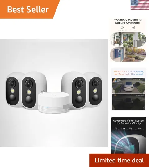 Cam C35, Wireless Security Camera, Outdoor and Indoor, Magnetic Mount, Color ...