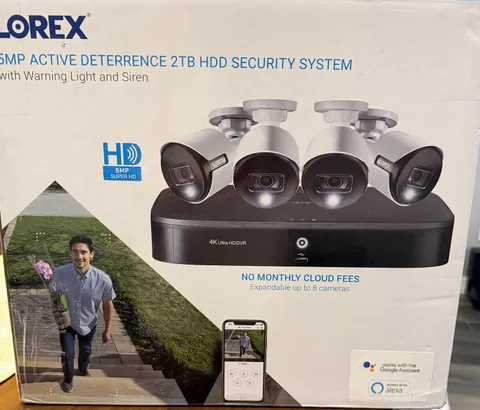 Lorex TD81825A4-E Smart 4K 8-channel 2TB DVR 4 5MP Deterrence Bullet Cameras