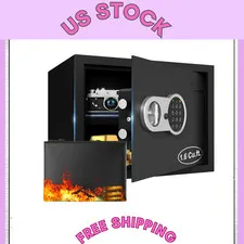 1.6 Cu. Ft. Fireproof Safe for Home & Office - Digital Security Box for Cash