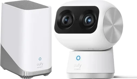 eufy Security Indoor Cam S350 with HomeBase 3, Dual Cameras, 4K UHD...