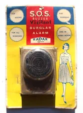 Sealed Vtg 1950s S.O.S. Buzzer Home Burglar Alarm System By Radar NOS Hong Kong
