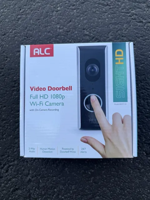 ALC AWF71D 1080P HD Video Camera Doorbell Remote Monitoring WiFi 2-way Audio