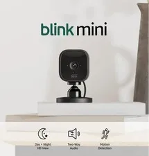 Blink Mini Indoor Wi-Fi IP Camera 1080p Motion Night Vision 2-Way Audio Alexa