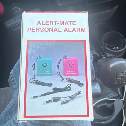 Alert-Mate Personal Alarm Personal Protector Keyring, Black, Battery Included