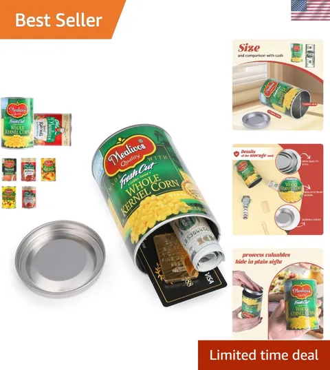 Realistic Fake Can Diversion Safe – Hidden Storage for Keys, Cash & Jewelry