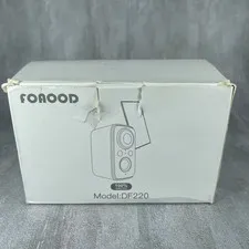 Foaood DF220 Wireless Outdoor Security Camera with Solar Panel - White