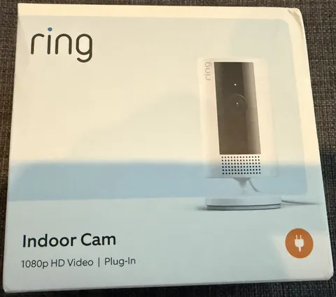 Ring Indoor Cam 2nd Gen 1080p HD Video Plug-In Security Camera White, New Sealed