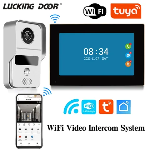 7 Inch Tuya Video Doorbell WiFi Outdoor Door Bell Waterproof IP65 Intercom