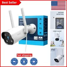 Advanced 2K Outdoor Security Camera - 24/7 Non-Stop Recording & Alexa-Compatible