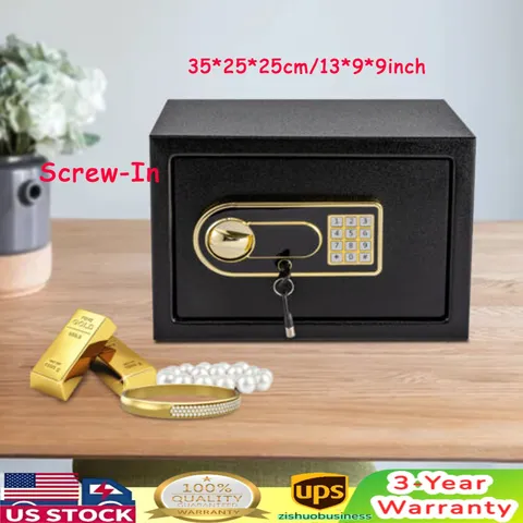 Large Safety Steel Fireproof Safe Box Digital Keypad Lock for Home Cash Security