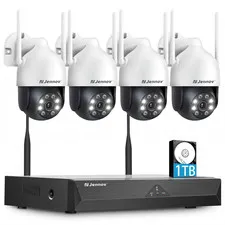 WiFi PTZ Surveillance Security Camera System Home Outdoor 10CH NVR Audio IP66