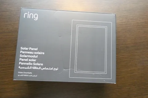RING Solar Panel Model 5F52E9 – New Open Box – For Stick Up Cam & Spotlight Cams