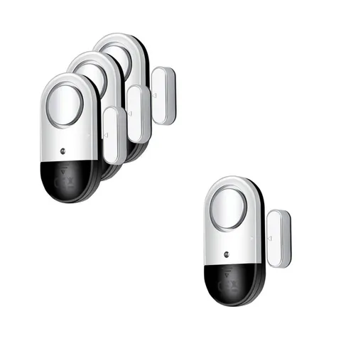 120 DB Loud Door and Window Open Alarm Sensor 3 Pack & 1 Pack for Kids, Demen...