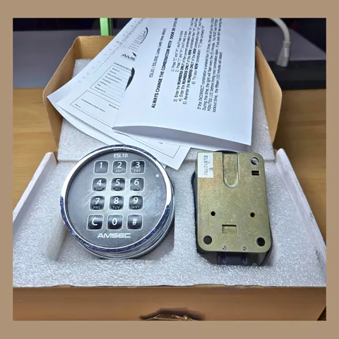 AMSEC ESL10XL Electronic Safe Lock Kit Chrome Retro-Fit