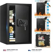 3.4 Cub Large Fireproof Safe for Home, Security Home Safes Water and Fireproo...
