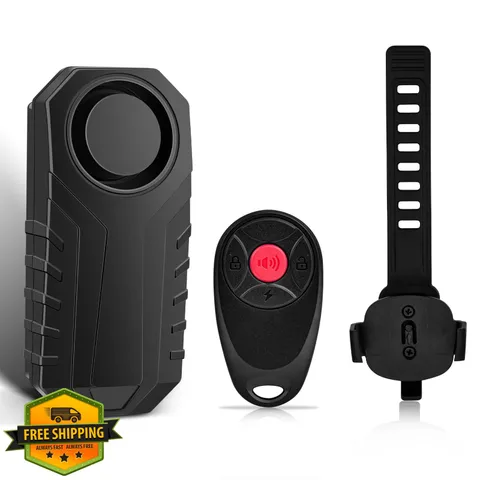 KCMYTONER 113dB Bike Alarm Vibration Motion Sensor Waterproof