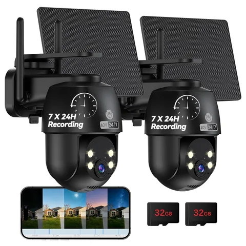 MUBVIEW 24/7 Continuous Recording Wireless Outdoor Security Camera, 2.4G WiFi...