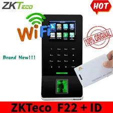 ZKTeco F22 WiFi + ID Fingerprint Access Control Attendance Clock 2.4-inch Screen
