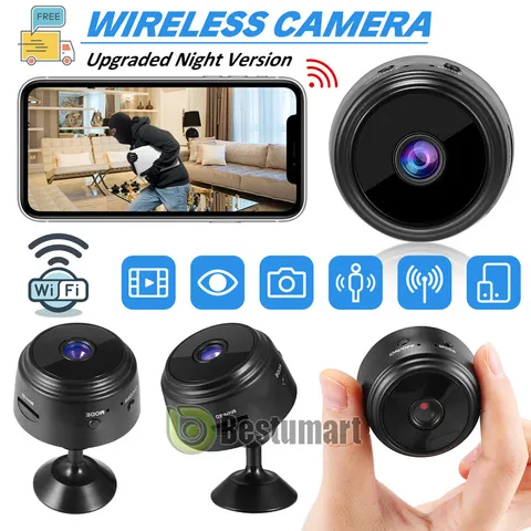 Mini Camara De Seguridad WiFi Oculta  1080P HD Inalambrica Para Casa Carro Coche