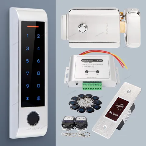 HOMSECUR Weatherproof WIFI Fingerprint RFID Access Control Set Lock APP Unlock