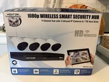 NightOwl 1080p Wireless Smart Security Hub WNVR201-44P-B