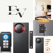 Wireless 110dB Door Alarm with Remote Control - Child and Senior Safety