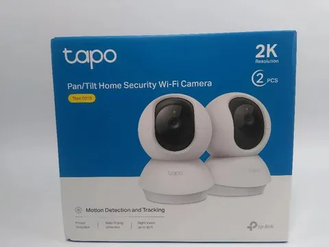 TP-Link Tapo 2K Pan/Tilt Security Camera Motion Detection 2pack