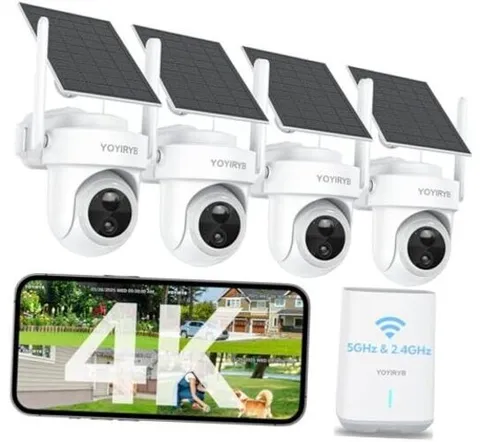 4K Security Cameras Wireless Outdoor, No Subscription, [2026 NEW] 4 Cameras Kit