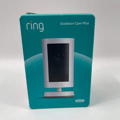 New Ring Outdoor Cam Plus Battery Smart Security Camera 2K