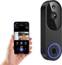Video Doorbell Camera, Wireless Security Camera, 1080P, Battery Powered, AI Moti
