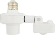 Motion Activated Light Socket,Adjustable Sensor Head, Auto On/Off Light Control,