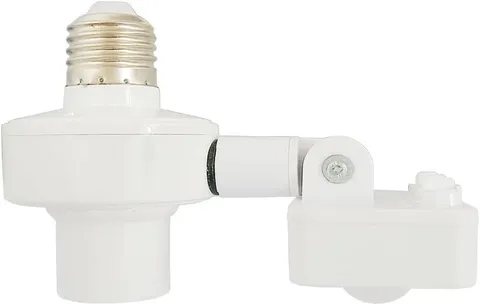 Motion Activated Light Socket,Adjustable Sensor Head, Auto On/Off Light Control,