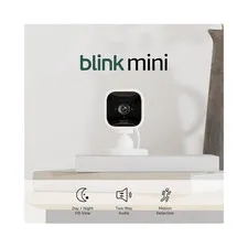 Blink Mini Indoor Camera System with Sync Module 2 & wall mount. 