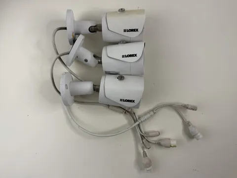 Lot of 3 Lorex LNB3163-C 3MP HD IP IR Bullet Security Camera