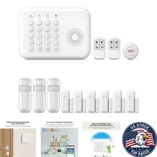 Expandable Wireless Alarm System with Tuya App & Alexa/Google Assistant