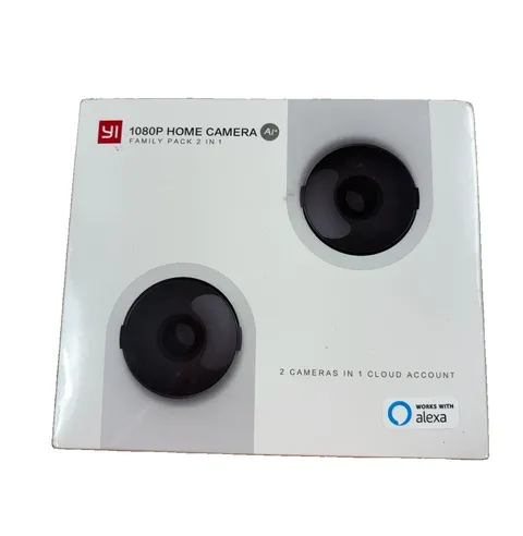 YI 1080p Home Camera AI Family Pack 2-in-1 WiFi Security Camera 2-Pack New Seal