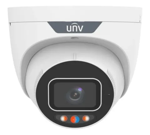 Uniview IPC3635SS-ADF28KMC-I1 5MP IP Camera 2-Way Audio Strobe Red Blue Light