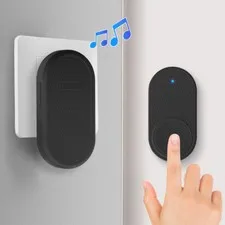 Plug In Wireless Doorbell 500Ft Range 33 Ringtones Easy Install For House