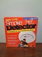 Smoke Alarm Model FG888D Vintage 1990 Family Gard NOS New Old Stock